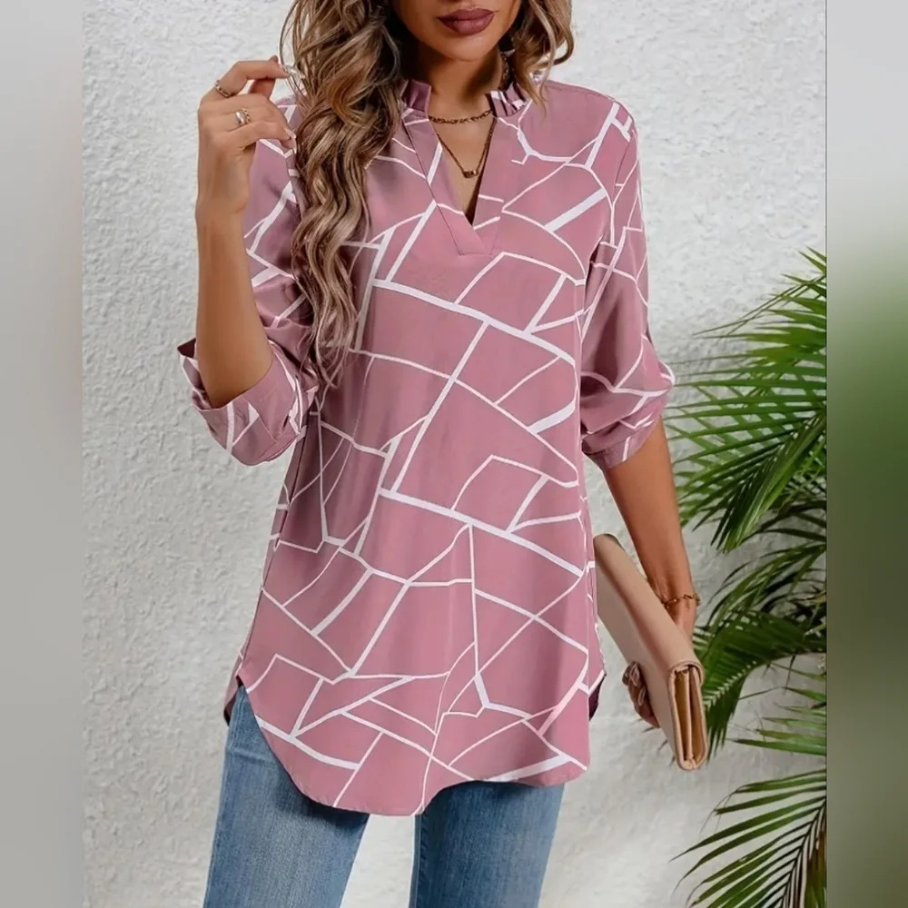 Elegant Satin Blouse - Picture 2 of 3